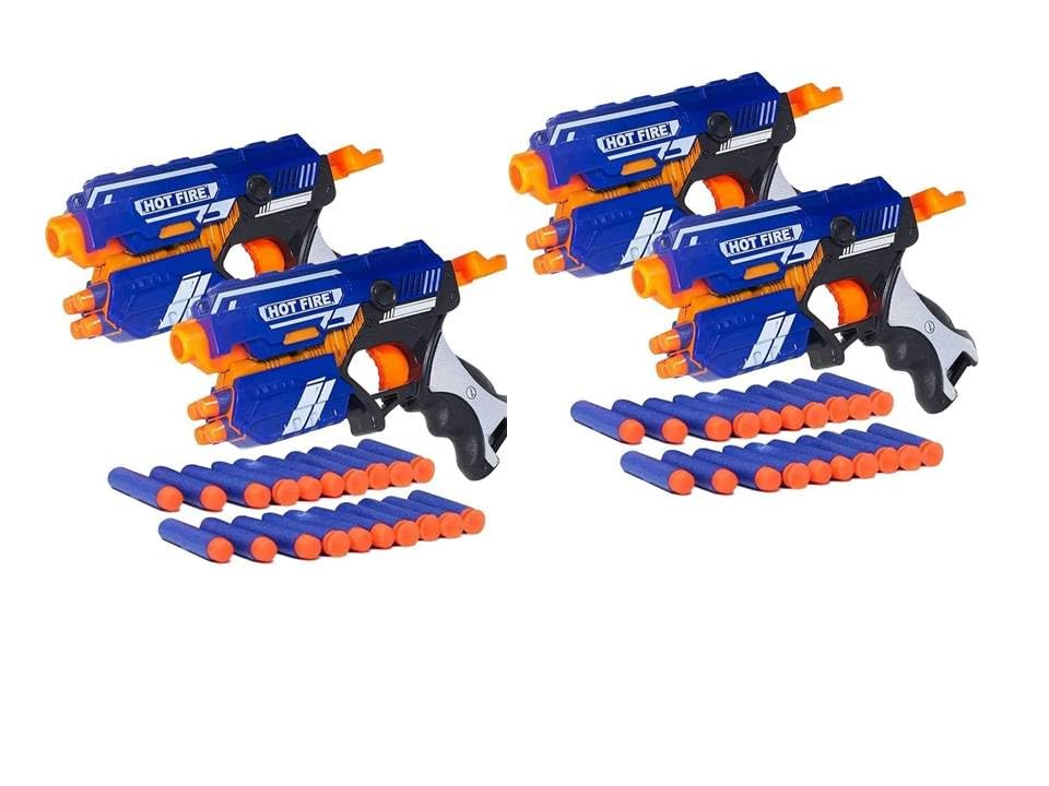 Braintastic Blaze Storm Toy Gun with Safe Foam Bullets Fun Target Shooting Game for Kids (Pack of 4) (B0CLLJY5ZK) Amazon Price History, Amazon Price Tracker