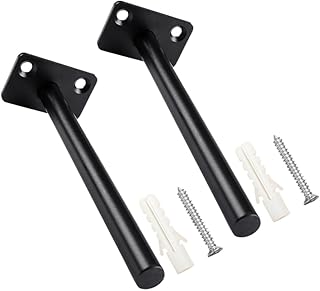 OSALADI 2pcs Black Shelf Brackets for Shelves Wall Mounted Shelf Floating Shelf Bracket Hidden Shelf Bracket Wall Mounted Shelf Bracket Shelves Wall-Mounted Hidden Shelf Support