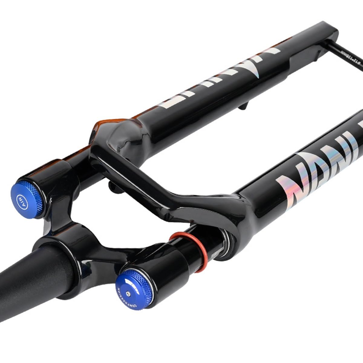 700C Gravelbike-Federgabel, 1-1/2" konisch, Offroad-Scheibenbremse vorne, 60 mm Federweg, XC-Luftfederung, 100 x 12 mm Steckachse, manuelle Sperre