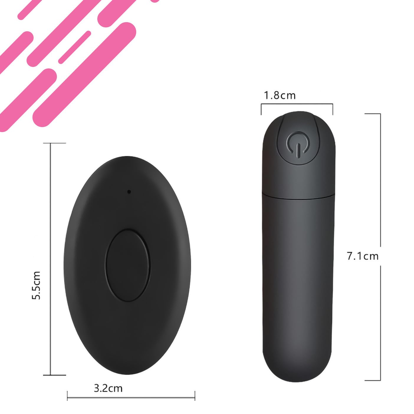 Slip con vibratore e telecomando uovo vibrante per donne vibranti per l'uso in movimento con 10 modalità di vibrazione Mini vibratore a farfalla pere clitoride compatto e telecomandato Fops A100