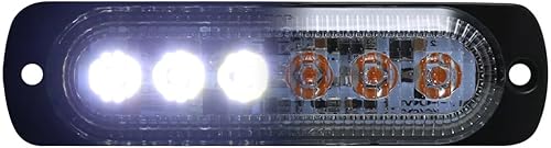 Miniatura 3 de Race Sport Lighting RS70016W-A - Luz estroboscópica de 6 LED de conmutación ultra delgada de montaje empotrado con 19 luces intermitentes