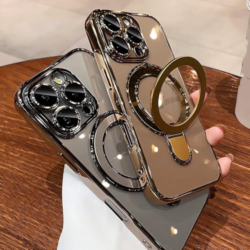 Coque antichoc iPhone 14 Pro Max transparente et support aimanté intégré - 5