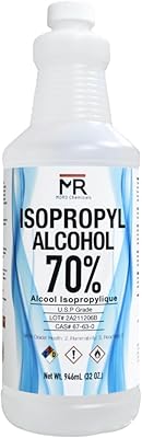 Moro Chemicals Isopropyl Alcohol 70 Percent - 1 litres (32 fl oz.) USP Grade – Made in Canada – Isopropyl Rubbing Alcohol ...