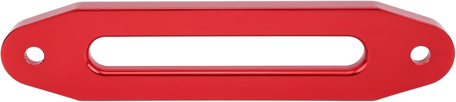 10in Aluminum Hawse Fairlead for Winch, Load Capacity 8000 15000 Pounds, Screw Mounting Style, Reduces Friction and Heat Transfer, Sturdy for Off Road Expeditions (A(red))