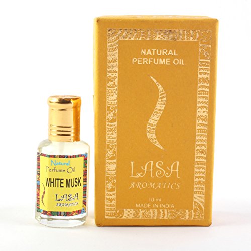 Lasa Aromatics Natural Perfume Oil White Musk Fragrance 100% Pure and Natural - 10ml by Lasa...