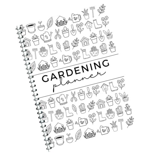 Xinsheinelry Pianificatore Giardinaggio Book per Orto Completi Libro 12 Mesi La Pianificazione del Giardinaggio Pianificazione del Programma Irrigazione delle Piante Piante