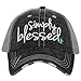 Katydid Boat Hair Don't Care Women's Distressed Grey Trucker Hat