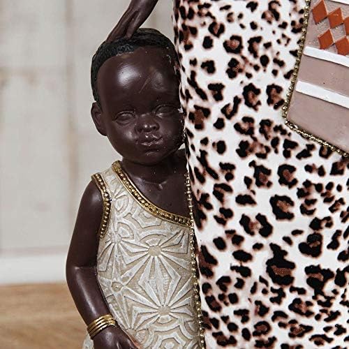 Juliana Masai African Lady Carrying A Basket With Child 41cm Figurine