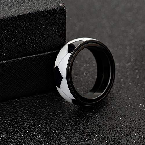 Image of PAMTIER Unisex Spinner Unique NBA Basketball Ring | Stainless Steel, Outdoor Sport Band, Charming Jewelry