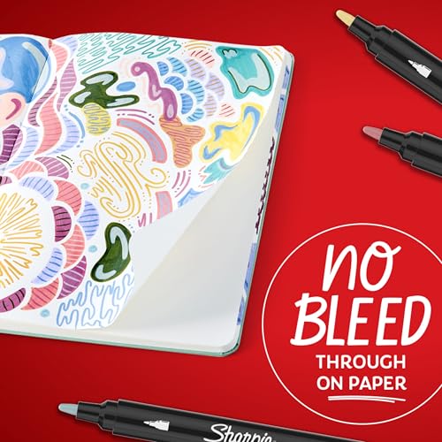 Image of Sharpie Creative Markers, Warm Tones, Water-Based Acrylic Markers, Fine Tip, 12 Count