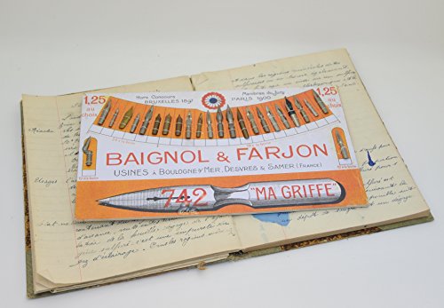 Plateau de plumes Baignol & Farjon 1900 original France