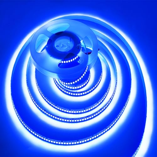 Image of LED Strip Lights,AC110-130V Dimmable 30000LM 50ft /15m SMD 2835 1800 LEDs Waterproof IP44 LED Lights Strip Ribbon, More Brightness Than Low Voltage LED Strip Lights (Blue)