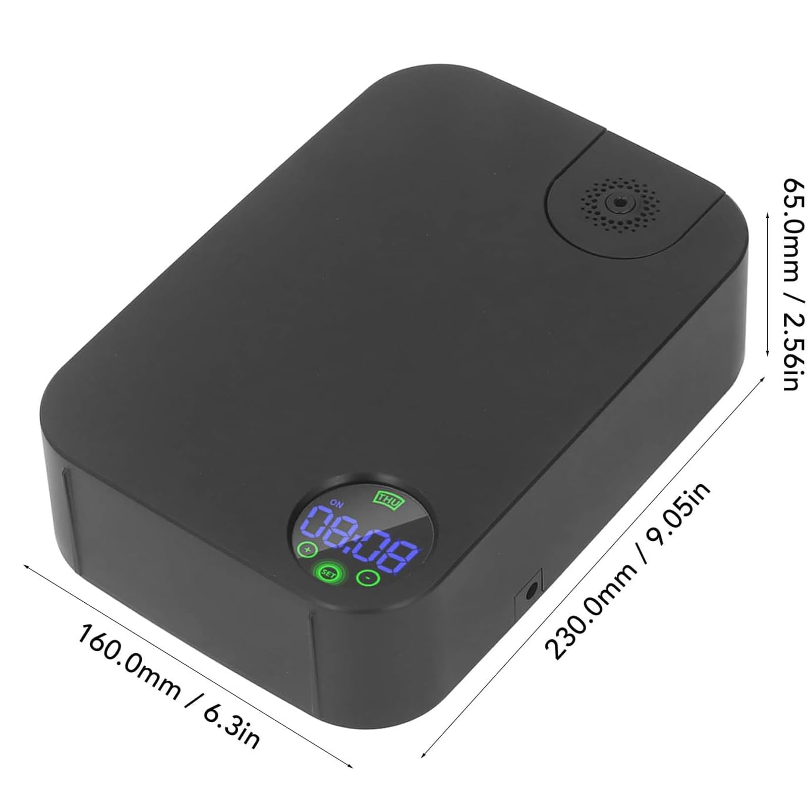 Difusor de aceites esenciales con pantalla LED y bomba de aire de alta potencia, temporizador automático, aromaterapia silenciosa sin agua para uso doméstico u oficina