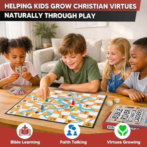 Juego de Mesa Biblia River and Ladders para Niños miniatura 6