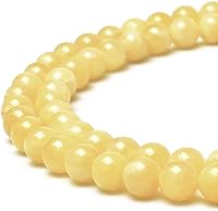 Vista 195 de MJDCB Natural Multicolor Volcanic Lava Stone Round Loose Stone Beads DIY for Jewelry Bracelet Making 15" (6mm, White)