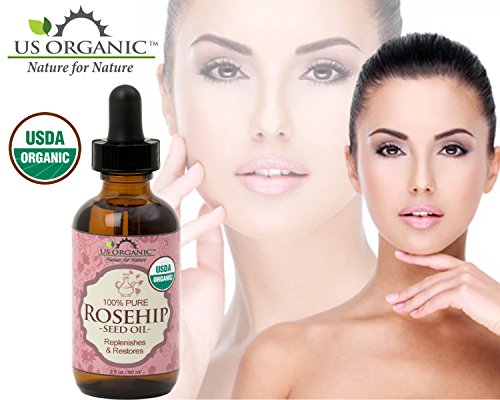 US Organic Rosehip Seed Oil, USDA Certified Organic, Cold Pressed, Virgin Organic, Amber Glass Bottle and Glass Eye Dropper for Easy Application - 2 oz (56 ml) - Thumbnail 5