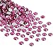 Jollin Glue Fix Crystal Flatback Rhinestones Glass Diamantes Gems for Crafting Nail Art Crafts Decorations Clothes Shoes 4.0mm (ss16 1440pcs, Fuchsia)
