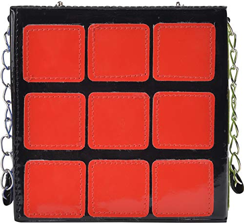 Image of QZUnique Women's Cute Cube Shape Handbag Magic Shoulder Bag Clutch Bag With Super Long Shoulder Strap