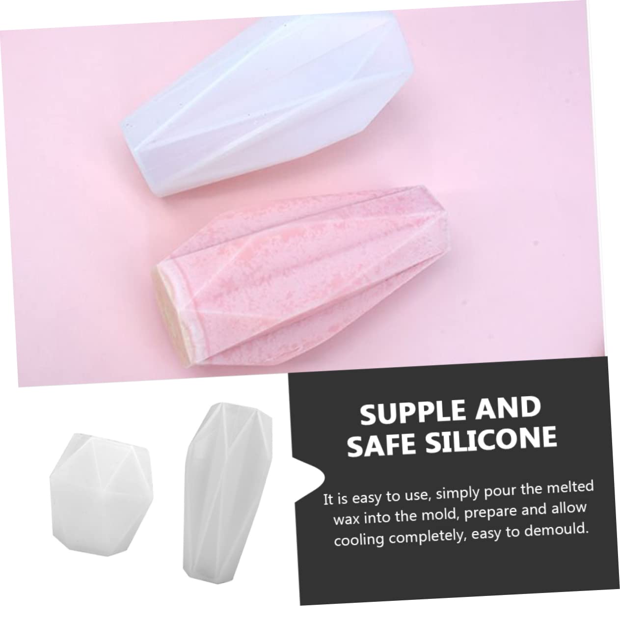 TEHAUX 6piezas Moldes De Silicona Para Velas y Jabón Diseño De y Florero Moldes Creativos Para Manualidades Aromáticas Material Silicona No Tóxica Fácil Desmoldeo y Limpieza