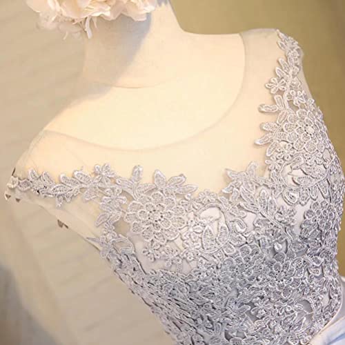 Short Homecoming Dresses Lace Floral Lace Up Prom Party Dresses For Wedding Champagne Size 2 #TOP2