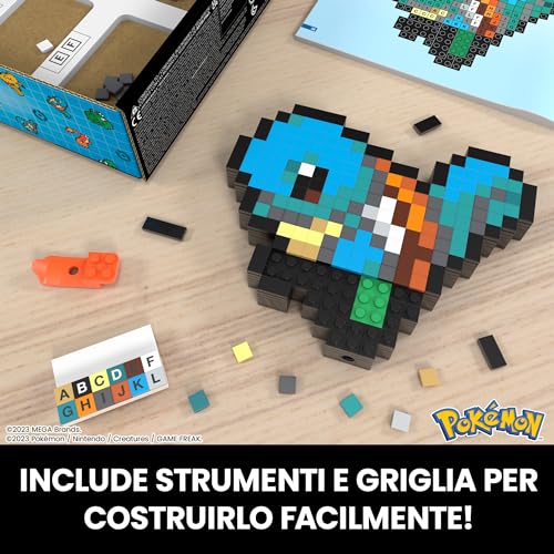 COSTRUZIONI MATTEL MEGA PokemPixel Squirtle - 4