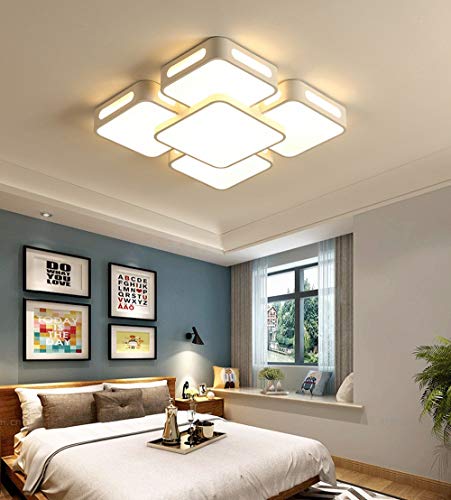 Lustre durable moderne rectangulaire blanc haute qualité LED 48W - 6