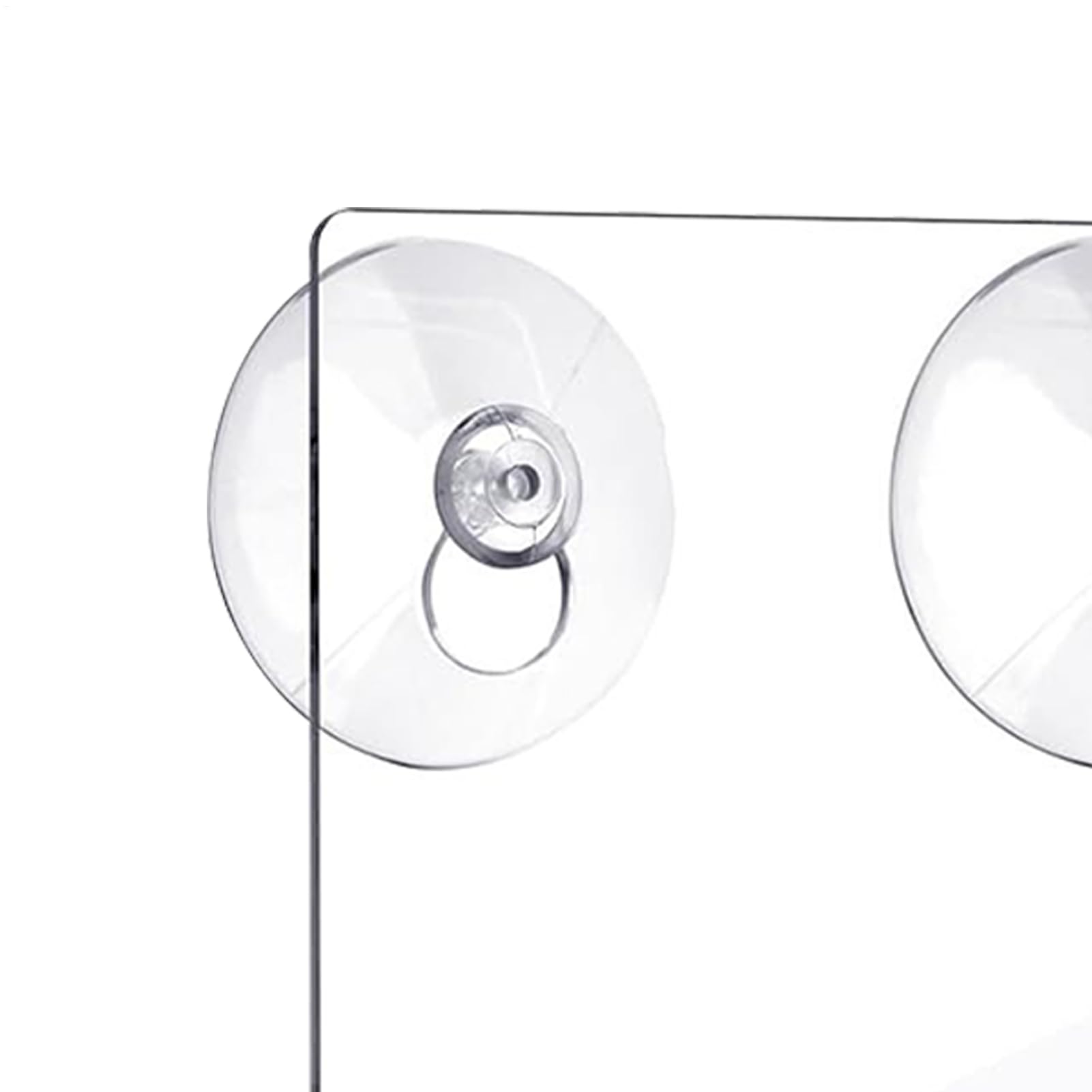 Soporte acrílico para folletos, 2 piezas con ventosa, soporte de pared para literatura, folleto, folleto, documentos, oficina, tienda, comercial, residencial, residencial