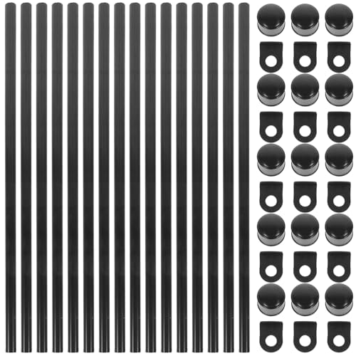 Barres de suspension pour affiches et posters en ABS noir 33 cm