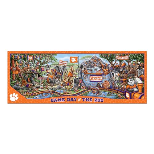 Image of YouTheFan NCAA Clemson Tigers inchGame Day At The Zoo inch 500 Puzzle