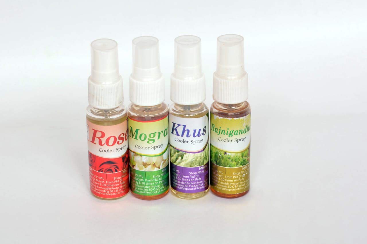 R K Fragrance Fresh Air Cooler Perfume in Different Flavours Pack of 4