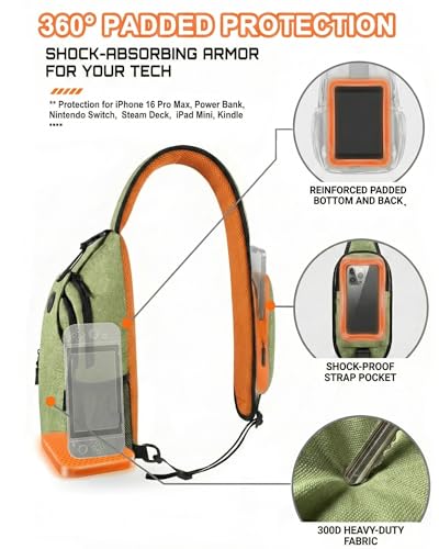 Mochila tipo sling para mujer y hombre, bolsa cruzada para viaje miniatura 4
