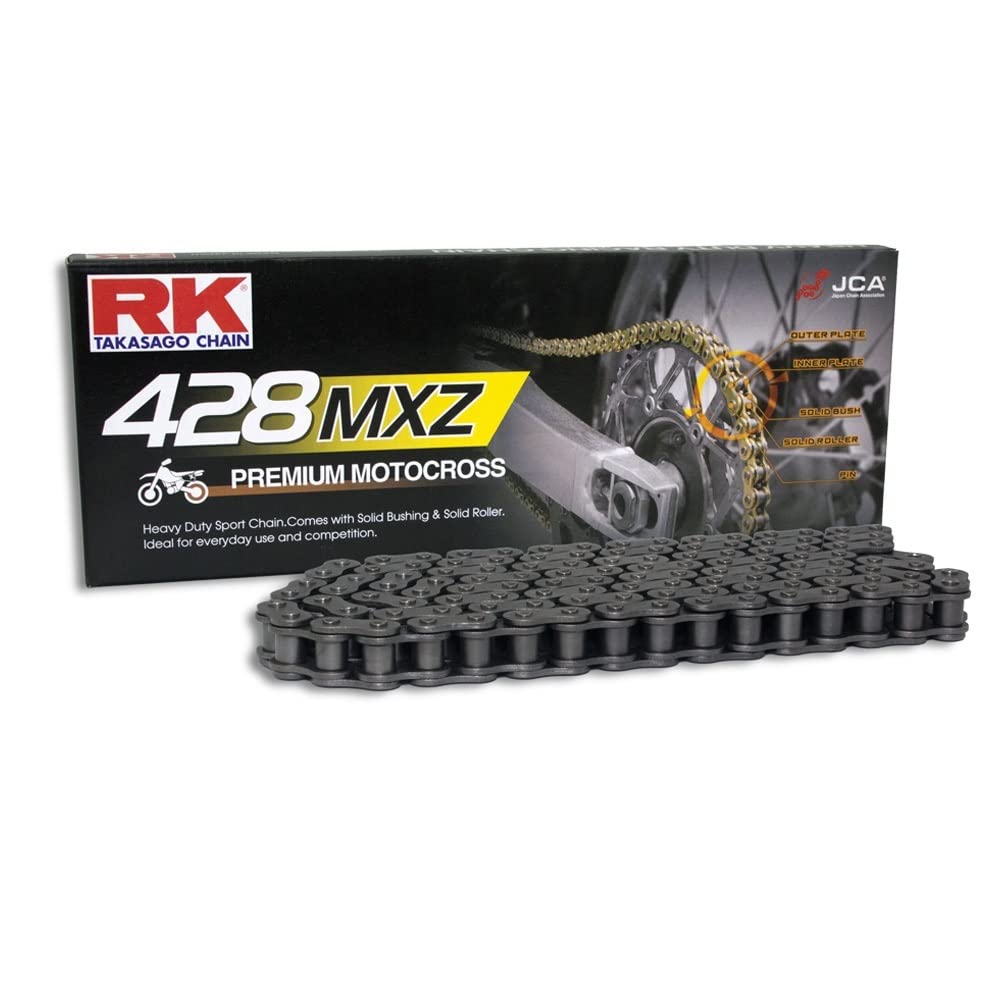 Kettensatz geeignet für Rieju Tango 125 06-10 Kette RK 428 MXZ 138 offen 14/48