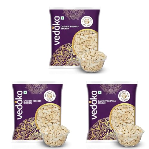 Image of Amazon Brand - Vedaka Popular Cashews - Broken, 100g (Pack of 3)
