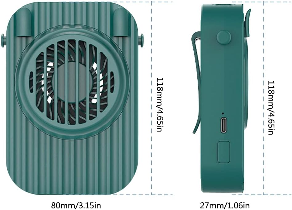 Hand Fan Wearable Portable Neckband Fan for Kitchen Traveling Outdoor Office