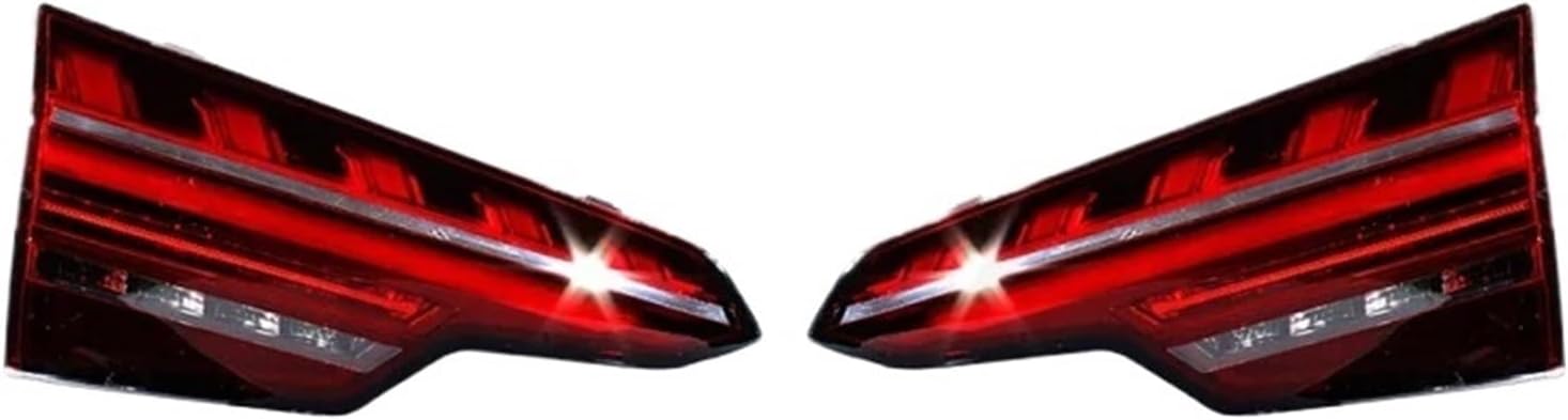 2 個左 + 右側内側リアテールライトランプ A4 B9 セダン 2021 2022 2023 LHD カーアクセサリー 8W594