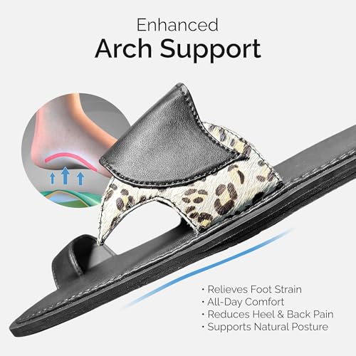 Leather Slippers – Handcrafted Genuine Leather Flip Flops for Men, Women Indoor Outdoor Comfort, African Print Design, Brown Black Sandals with Bag – Stylish, Durable, Cushioned Fit3