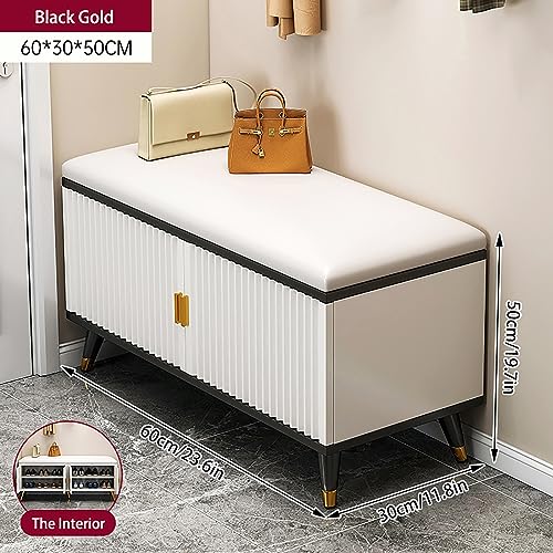 Solution chaussures gain de place meuble avec assise intégrée - 3