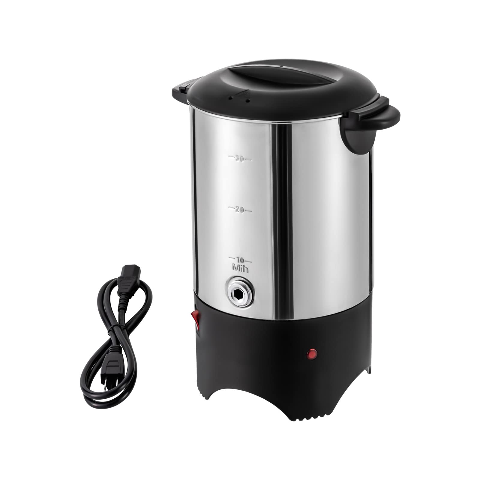8L/5.2L Coffee Urn Stainless Steel Electric Commercial Coffee Urn Catering Hot Water Boiler Coffee Tea Urn Quick Brewing Percolating Urn For Cafes Buffets Offices Hotels,1000W (Silver 5.2L)