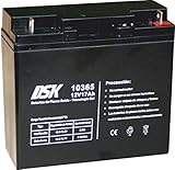 akku 12v 17ah Höhe 167 mm DSK 10365 – Akku Blei-Gel 12 V 17 Ah, schwarz