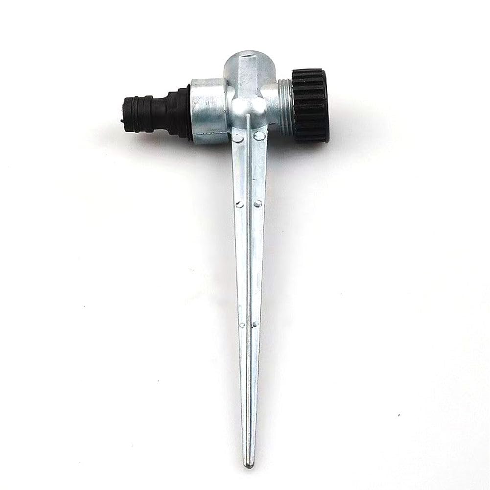 Cabeza de rociador de plástico y aleación Ajustable 0-360 Grados Riegador de riego para Suministros de riego Legal de jardín 1/2" Alloy Ground Insert All Metal 5 Piezas