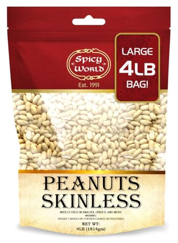 Spicy World Blanched Raw Peanuts