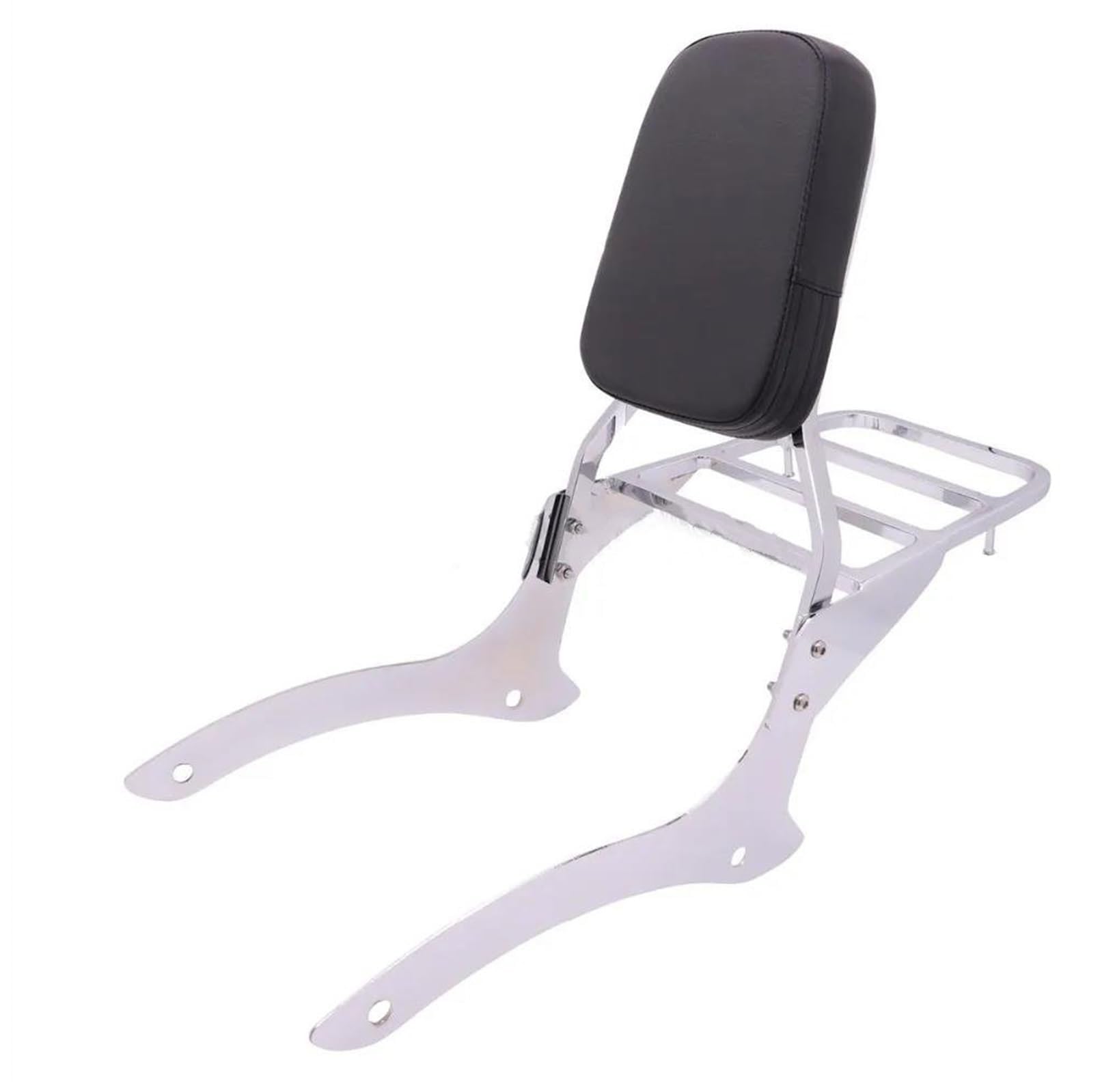 Portaequipajes Trasero Moto Soporte Trasero con Respaldo para Motocicleta para Vstar Dragstar 1100 XVS1100 para Custom 2000-2011
