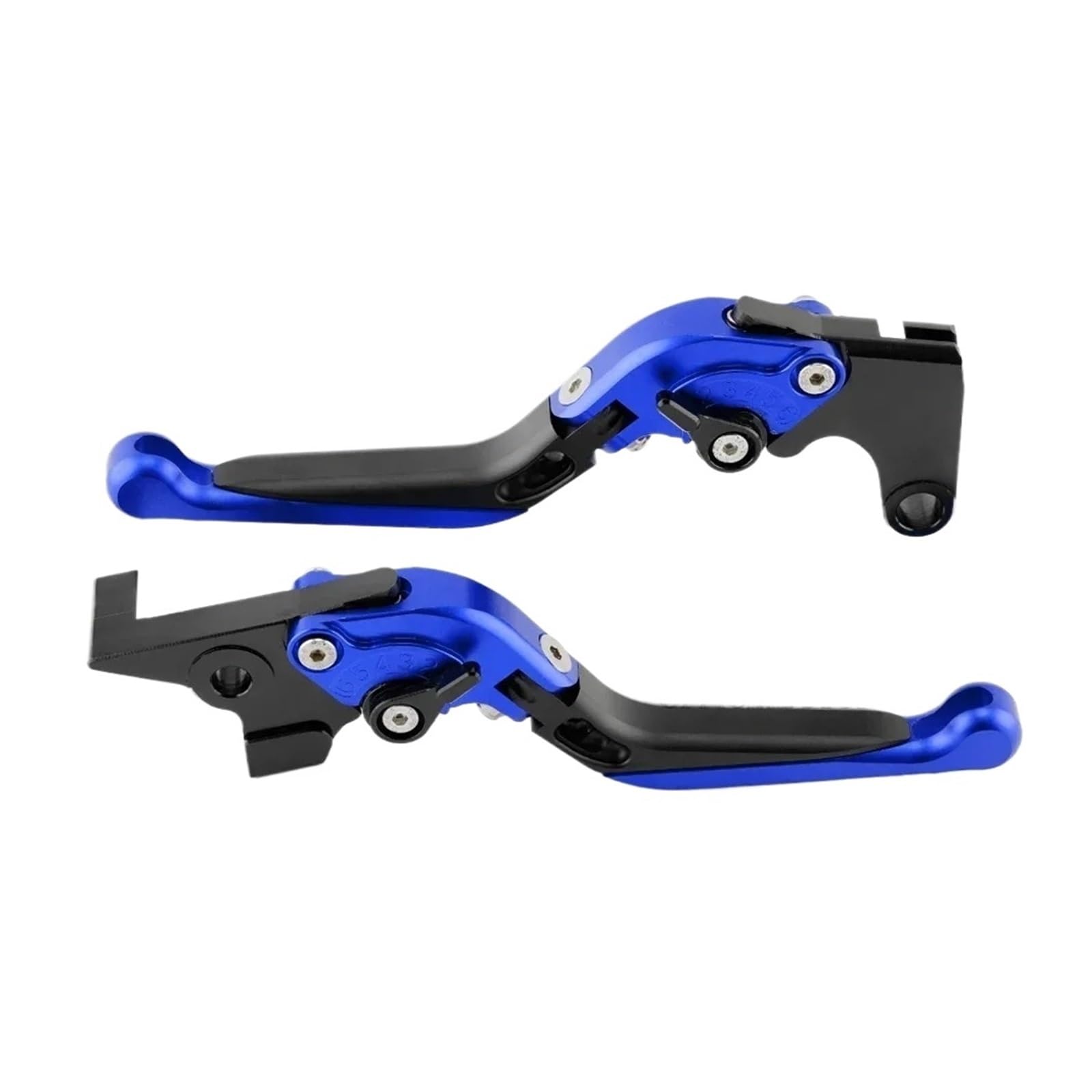 Ragpukmuan Blue Black Motorbike Hand Brake For Fjr1300 For Yzf1000r Thundercat Fjr 1300 Yzf 1000R Motorcycle Adjustable Folding Handles Brake Clutch Levers Parking Tool(Blue Black)