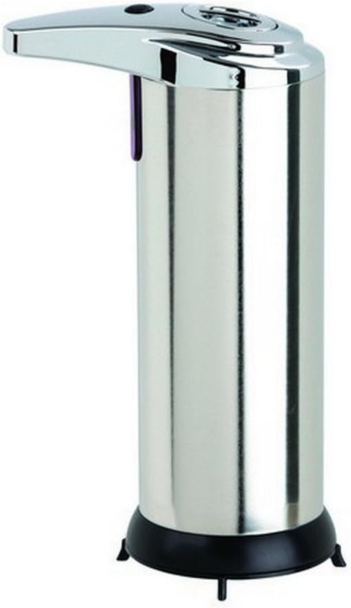 Better Living Touchless Automatic Soap Dispenser, Hands Free Touchless, Works with Sanitizer, Bathroom Countertop Motion Sensor Soap Pump Dispenser with Volume Control, 8 oz, Stainless Steel