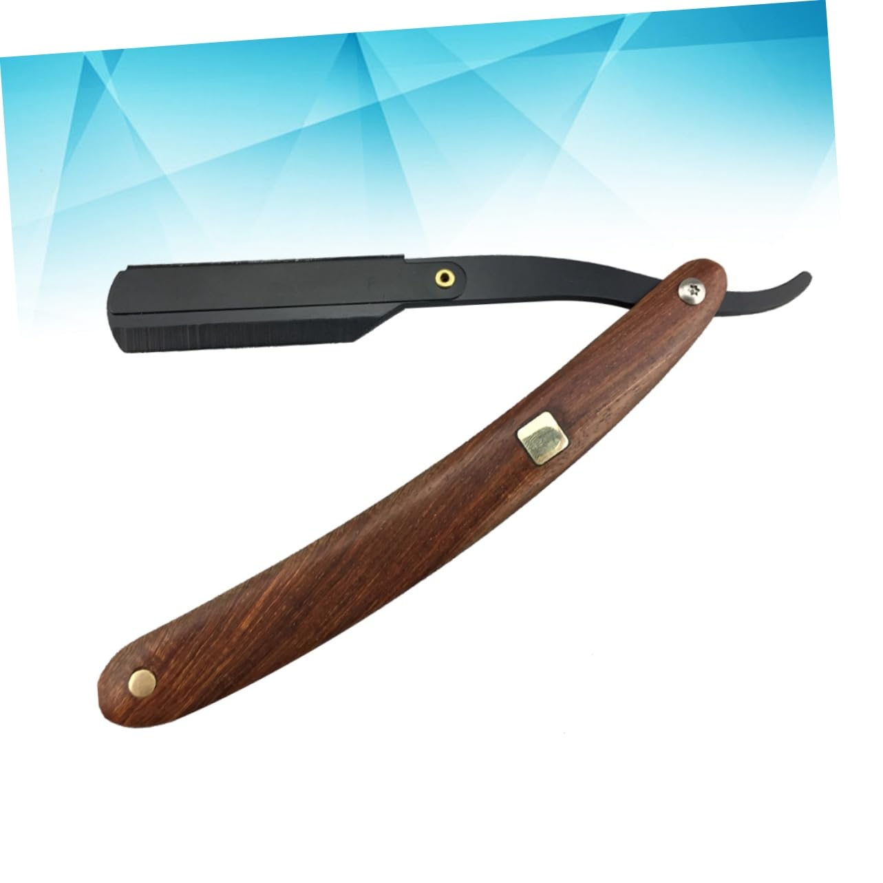 minkissy 3pezzi Rasoio Da Acciaio Con Manico Legno Chic Rasoi Manuali Per Uomini Design Vintage Per e Parrucchiere Senza Lama Facile Da Usare e Portatile