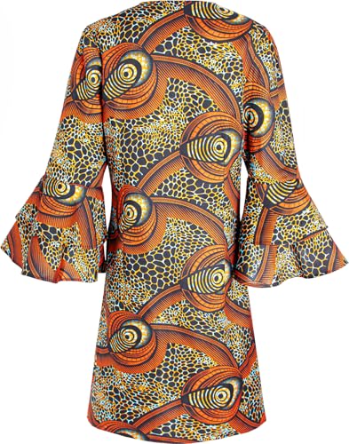 Image of SHENBOLEN Women African Print Jacket Dashiki Traditional Top Dress