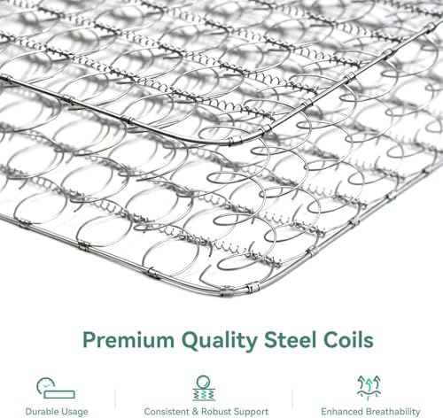 Image of Novilla 8 Inch Hybrid Full Size Mattress in a Box, Medium Plush