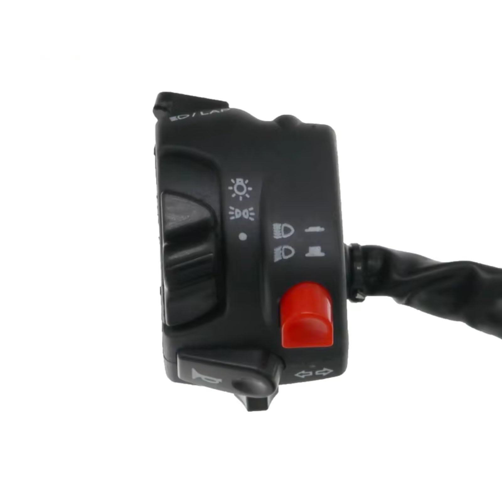 Interruptor señal moto Conjunto De Interruptor De Manillar De Motocicleta De 7/8 "para Motor Universal, Arranque Eléctrico, Bocina, Faro, Botón De Luz Antiniebla