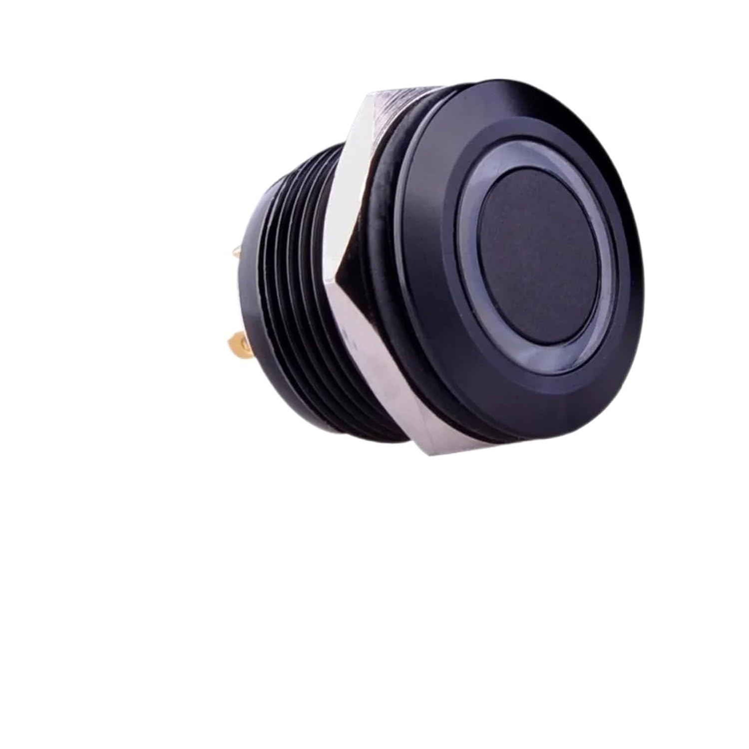 16mm Black 12V Illuminated Pushbutton Switch