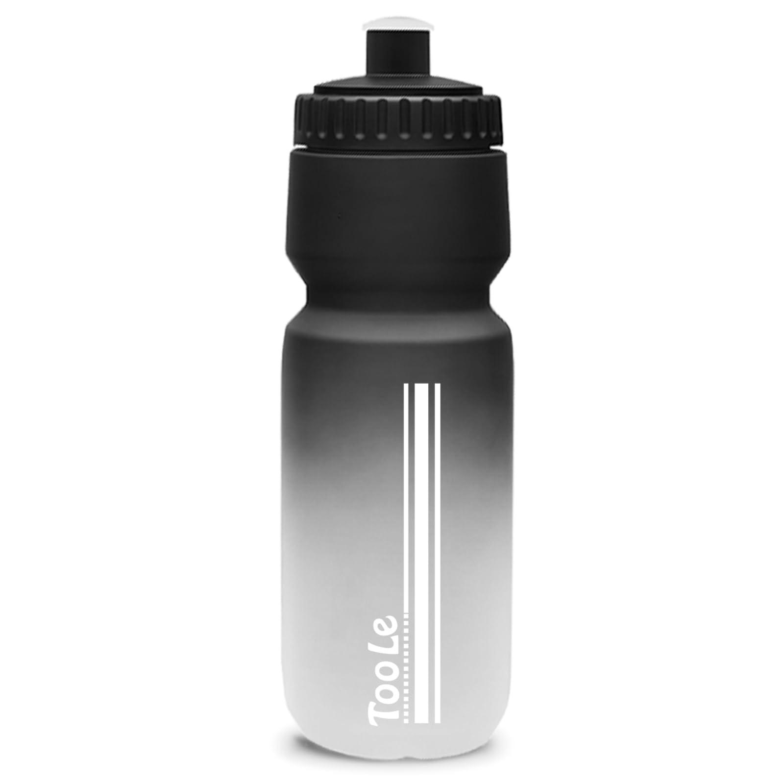 Bike Water Bottle 24oz, Squeeze Water Bottle Leakproof BPA Free | with Capacity Scale w/Pull Top Lid, Reusable, for Bicycle, Gym,Camping, Hiking